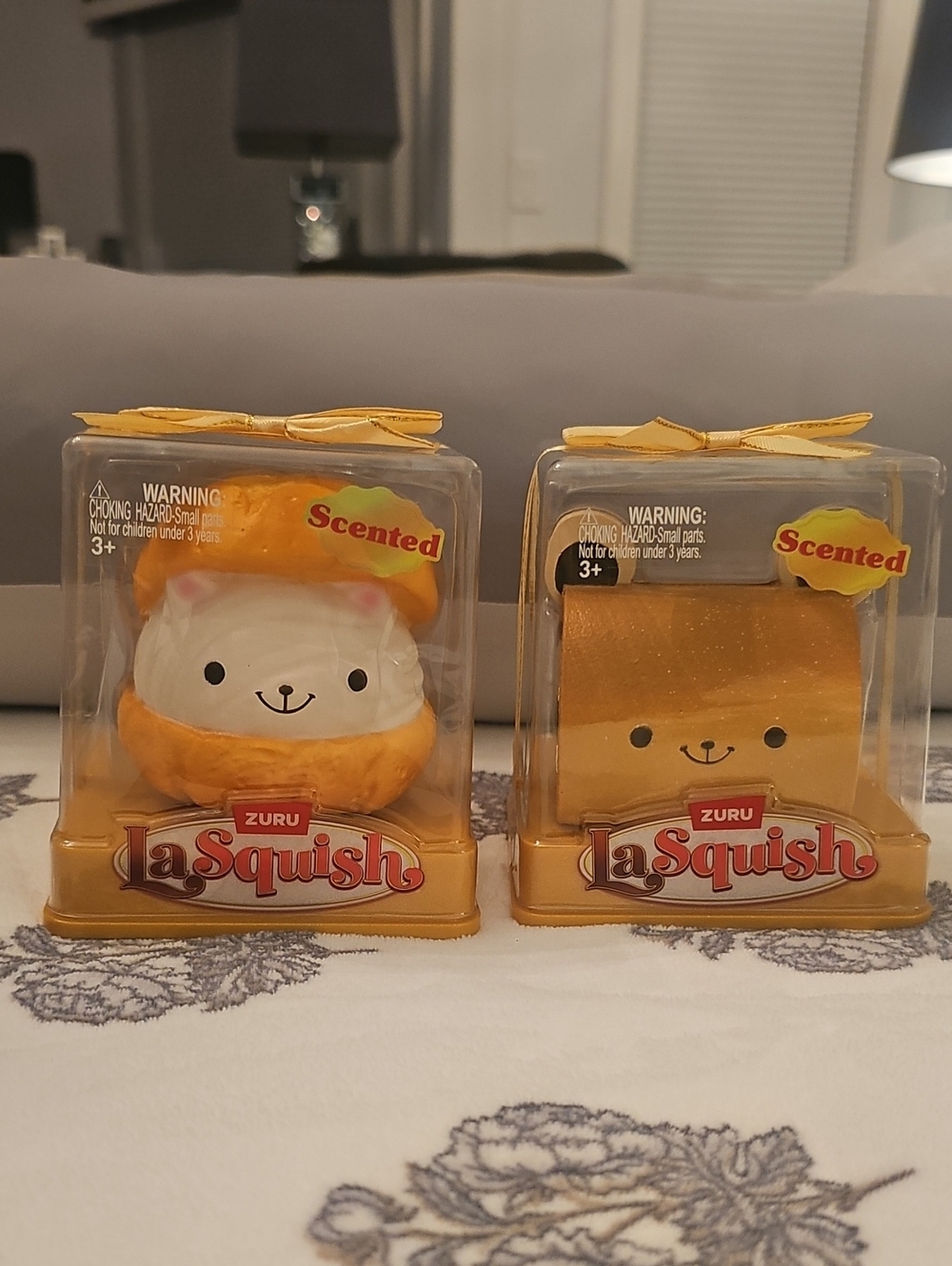 SET OF 2 ZURU LaSquish Scented Yellow Kids Squishy Toys